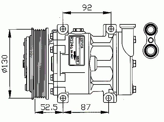 Compresseur, climatisation NRF B.V. 32113