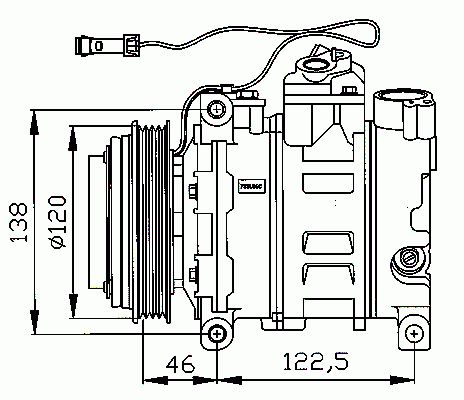 Compresseur, climatisation NRF B.V. 32167