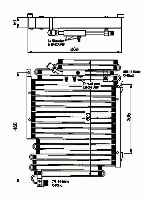 Condenseur, climatisation (Radiateur de climatisation) NRF B.V. 35056