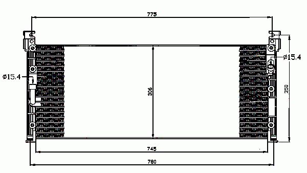 Condensador de climatização NRF B.V. ref. 35280