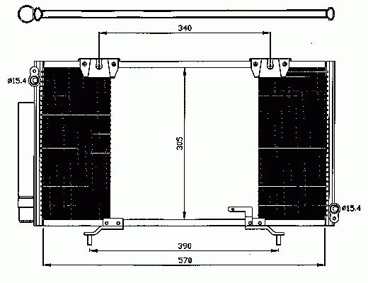 Condensador de climatização NRF B.V. ref. 35372