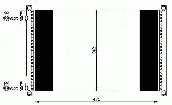 Condenseur, climatisation NRF B.V. 35490