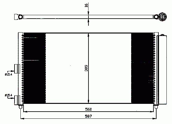 Condenseur, climatisation NRF B.V. 35500