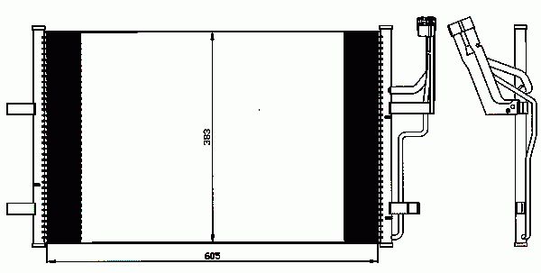 Condenseur, climatisation NRF B.V. 35507