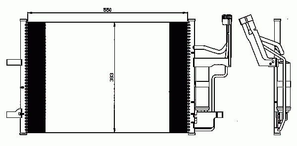 Condenseur, climatisation NRF B.V. 35508