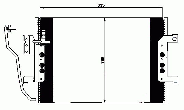 Condenseur, climatisation NRF B.V. 35527