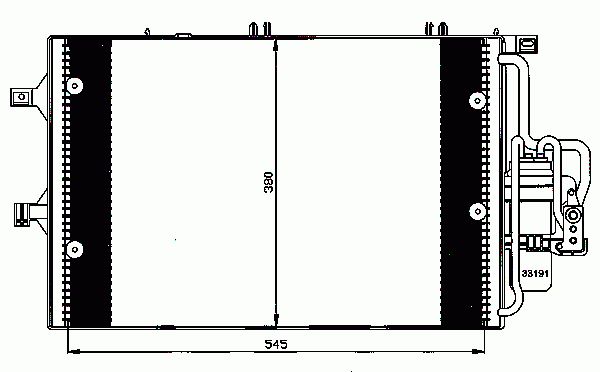Condenseur, climatisation NRF B.V. 35529