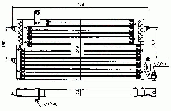 Condenseur, climatisation NRF B.V. 35534