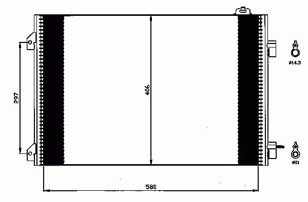 Condenseur, climatisation NRF B.V. 35545