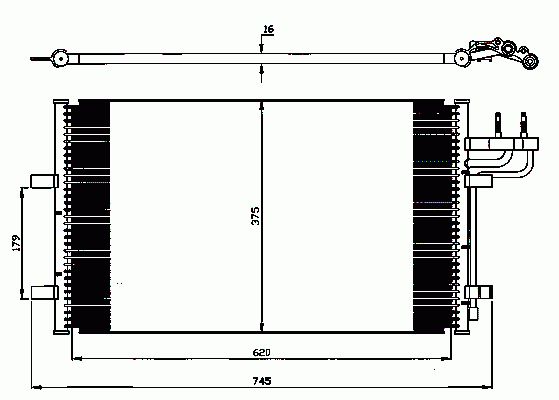 Condenseur, climatisation NRF B.V. 35551