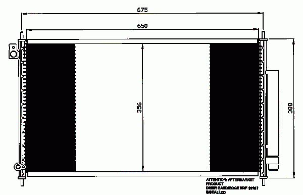 Condenseur, climatisation NRF B.V. 35559