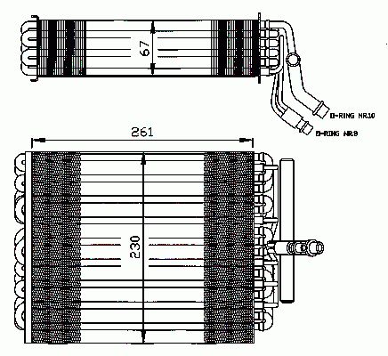 Evaporateur climatisation NRF B.V. 36020