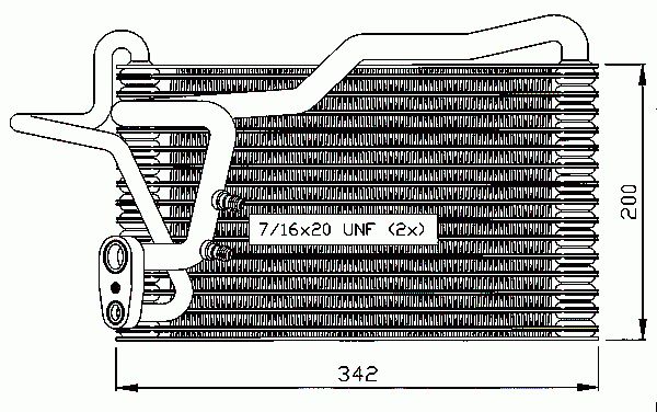 Evaporador, aire acondicionado NRF B.V. ref. 36035