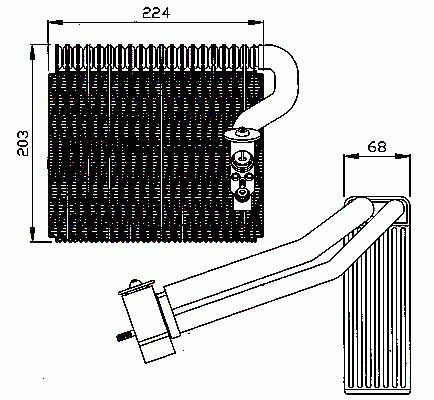 Evaporateur climatisation NRF B.V. 36063