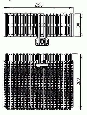 Evaporateur climatisation NRF B.V. 36066