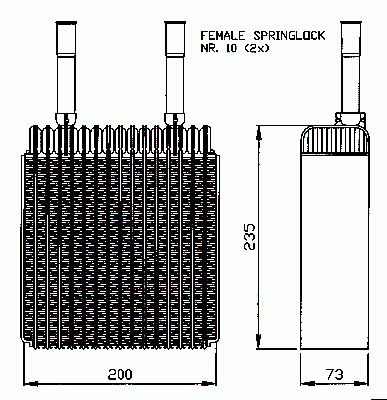 Evaporateur climatisation NRF B.V. 36074