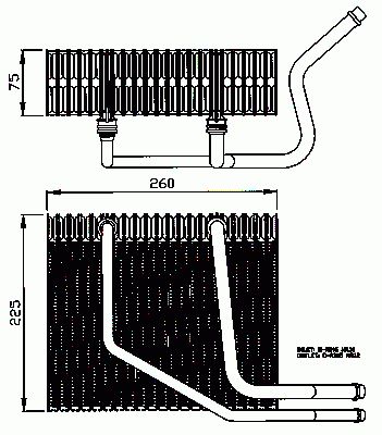 Evaporateur climatisation NRF B.V. 36097