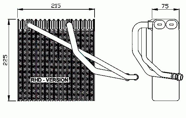 Evaporateur climatisation NRF B.V. 36106