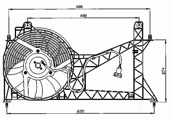 Ventilador do motor NRF B.V. ref. 47065