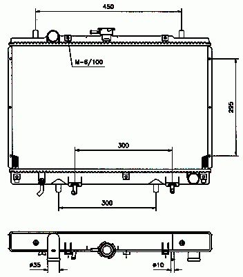 Radiateur moteur (Radiateur de refroidissement) NRF B.V. 50002