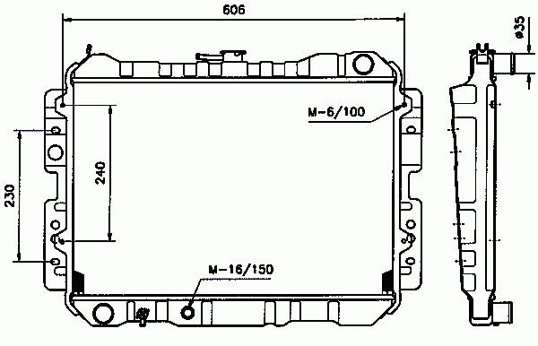 Radiateur moteur (Radiateur de refroidissement) NRF B.V. 506503