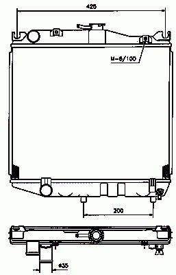 Radiateur moteur (Radiateur de refroidissement) NRF B.V. 506704