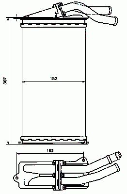 Radiateur de chauffage NRF B.V. 58037