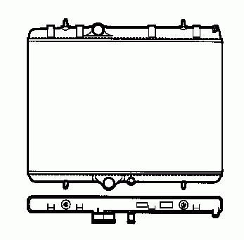 Radiateur moteur (Radiateur de refroidissement) NRF B.V. 58181