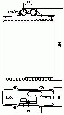 Radiateur de chauffage NRF B.V. 58255