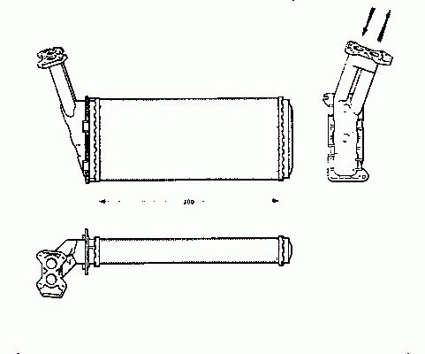 Radiateur de chauffage NRF B.V. 58615