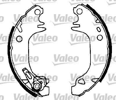 Kit de freins à tambours (Kit de frein arrière) VALEO ref. 554653