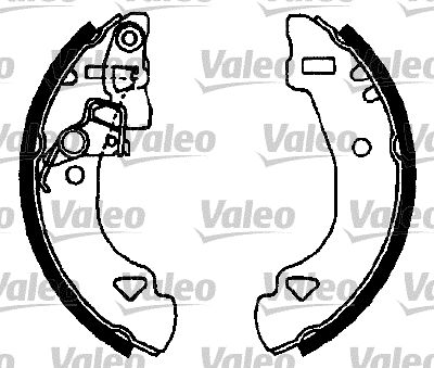 Kit de freins à tambours (Kit de frein arrière) VALEO ref. 553818