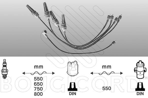 Jeu de câble d'allumage (Faisceau d'allumage) EFI AUTOMOTIVE ref. 3373