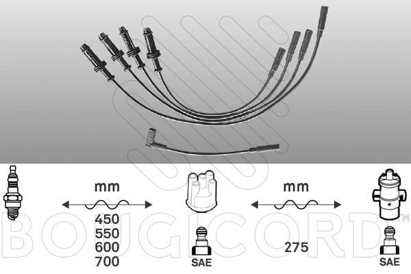 Jeu de câble d'allumage (Faisceau d'allumage) EFI AUTOMOTIVE ref. 3398
