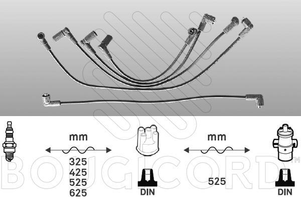 Jeu de câble d'allumage (Faisceau d'allumage) EFI AUTOMOTIVE ref. 4017