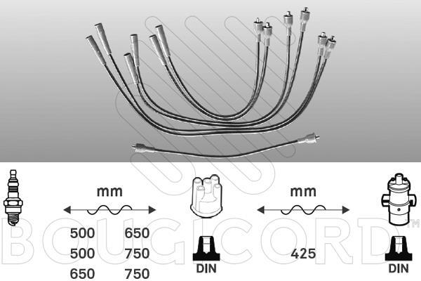 Jeu de câble d'allumage (Faisceau d'allumage) EFI AUTOMOTIVE ref. 4025