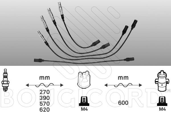 Jeu de câble d'allumage (Faisceau d'allumage) EFI AUTOMOTIVE ref. 4100