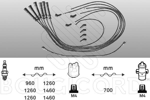 Jeu de câble d'allumage (Faisceau d'allumage) EFI AUTOMOTIVE ref. 4106
