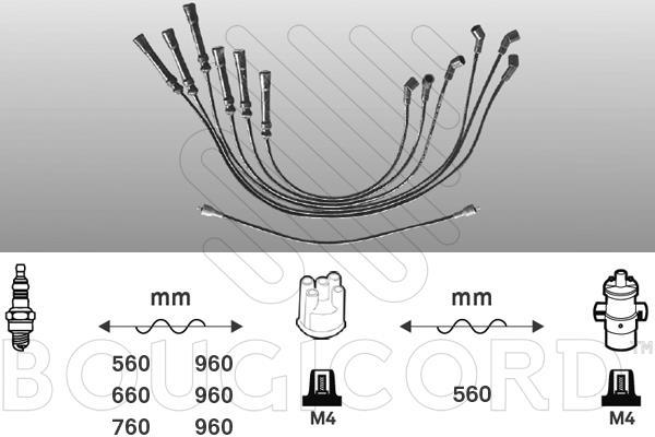 Juego de cables de encendido EFI AUTOMOTIVE ref. 4107