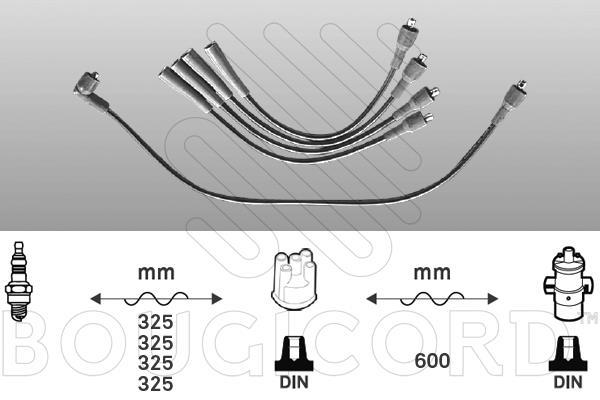Jeu de câble d'allumage (Faisceau d'allumage) EFI AUTOMOTIVE ref. 4404