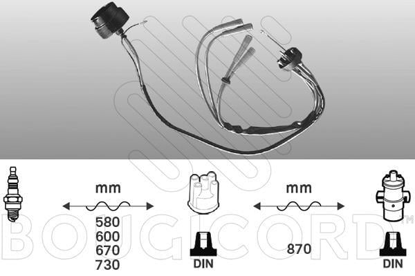Jeu de câble d'allumage (Faisceau d'allumage) EFI AUTOMOTIVE ref. 6202