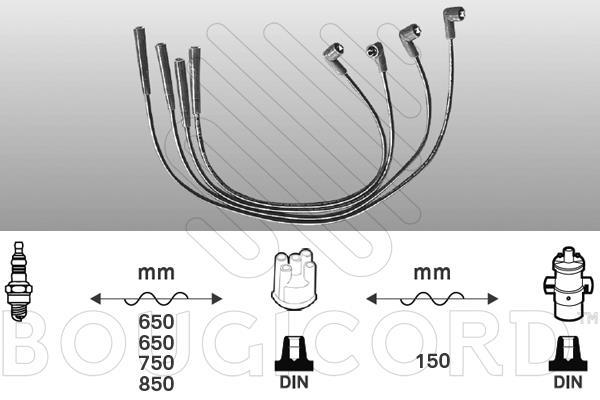 Jeu de câble d'allumage (Faisceau d'allumage) EFI AUTOMOTIVE ref. 7129