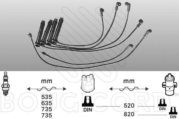 Juego de cables de encendido EFI AUTOMOTIVE ref. 7214
