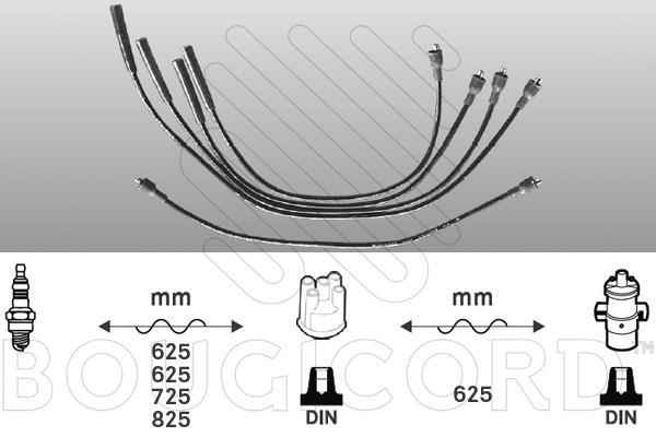 Jeu de câble d'allumage (Faisceau d'allumage) EFI AUTOMOTIVE ref. 7220