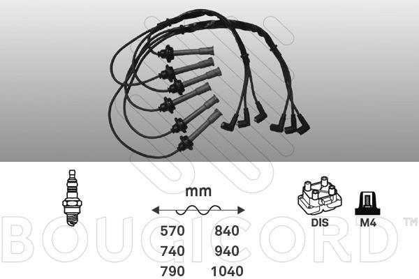 Jeu de câble d'allumage (Faisceau d'allumage) EFI AUTOMOTIVE ref. 9704