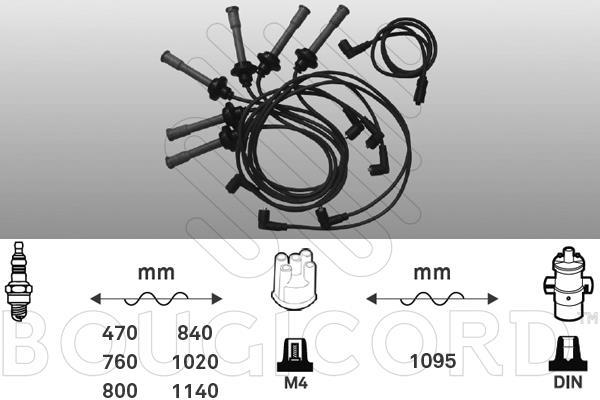 Jeu de câble d'allumage (Faisceau d'allumage) EFI AUTOMOTIVE ref. 9763