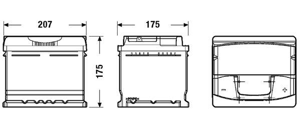 Batterie (de voiture) TUDOR 47.0 - ref. TA472