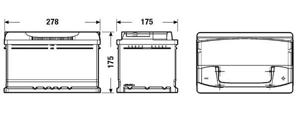 Batterie (de voiture) TUDOR ref. TA722