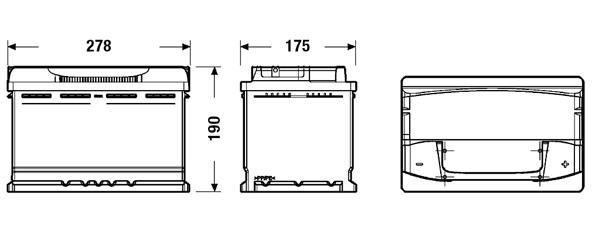 Batterie (de voiture) TUDOR 77.0 - ref. TA770
