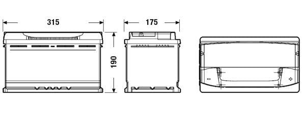 Batterie (de voiture) TUDOR 90.0 - ref. TA900